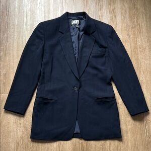 DKNY Women's Navy Blue Blazer Size 4